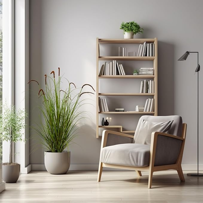 Artificial Plant 5ft(2pack) Tall Artificial Grass Plant,Faux Plants Indoor Home Decorative Artificial Plants & Flowers in Pot Fake Plant, House Plant Indoor-VerdiqueGarden