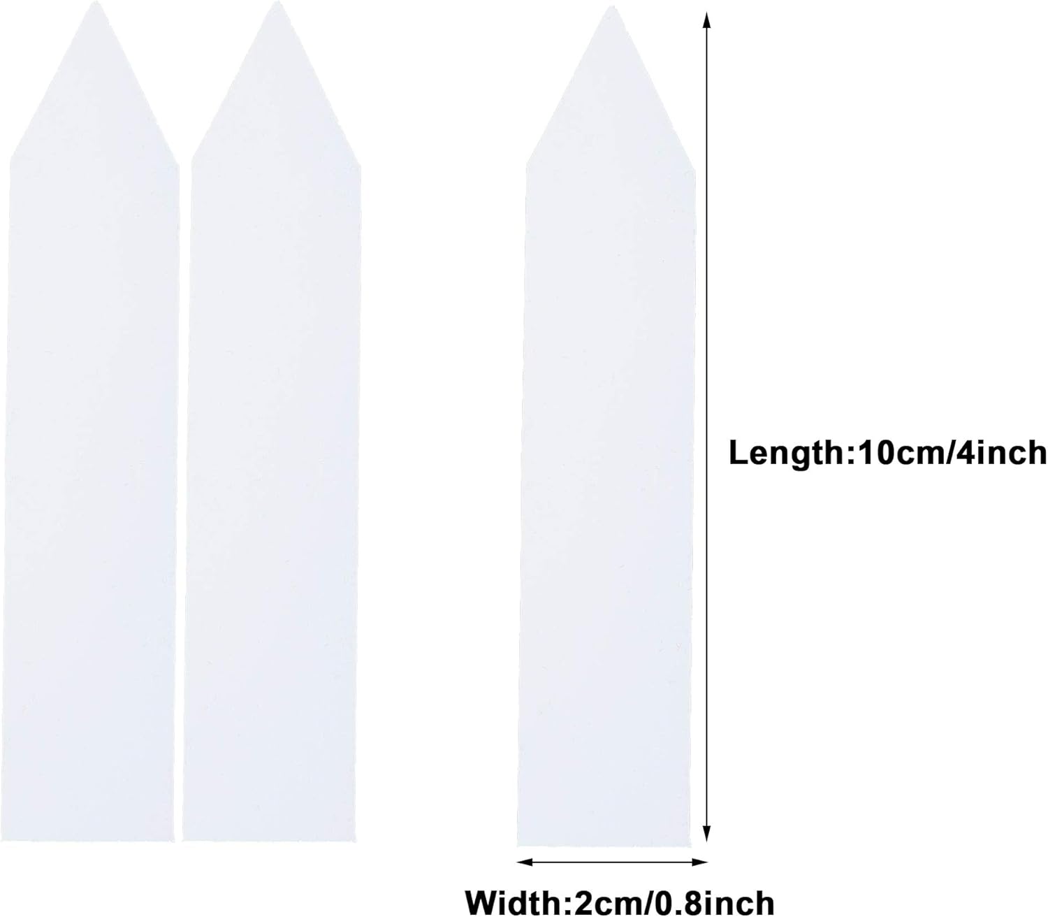 1000 Pcs 4 Inch Plastic Plant Nursery Garden Labels Waterproof Pot Markers Garden Stake Tags, White-VerdiqueGarden