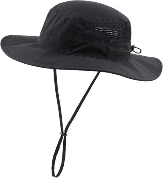 Connectyle Women's UPF 50+ Sun Hat UV Protection Wide Brim Bucket Hat Summer Beach Hats Fishing Hiking Outdoor Safari Hats-VerdiqueGarden