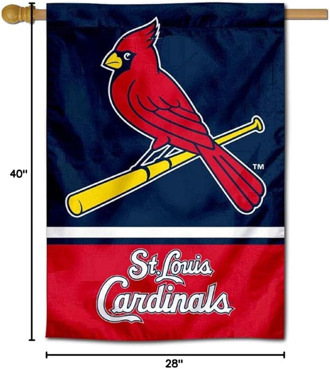 WinCraft St. Louis Cardinals Two Sided House Flag-VerdiqueGarden