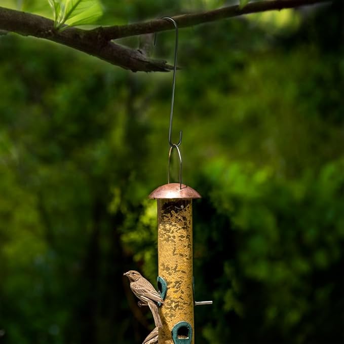 Vindar 3 Pack 12 Inches Bird Feeder Hook Extra Large S Hooks Heavy Duty Hooks Hangers for Tree Branch, Bird Feeder, Hummingbirds Feeders, Bird House, Office, Wind Chimes, Lanterns, Gardening Tools-VerdiqueGarden