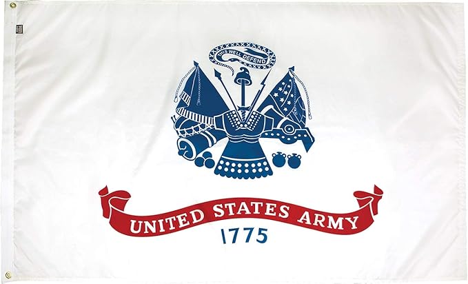 FlagSource U.S. Army Nylon Military Flag, Made in The USA, 5x8'-VerdiqueGarden