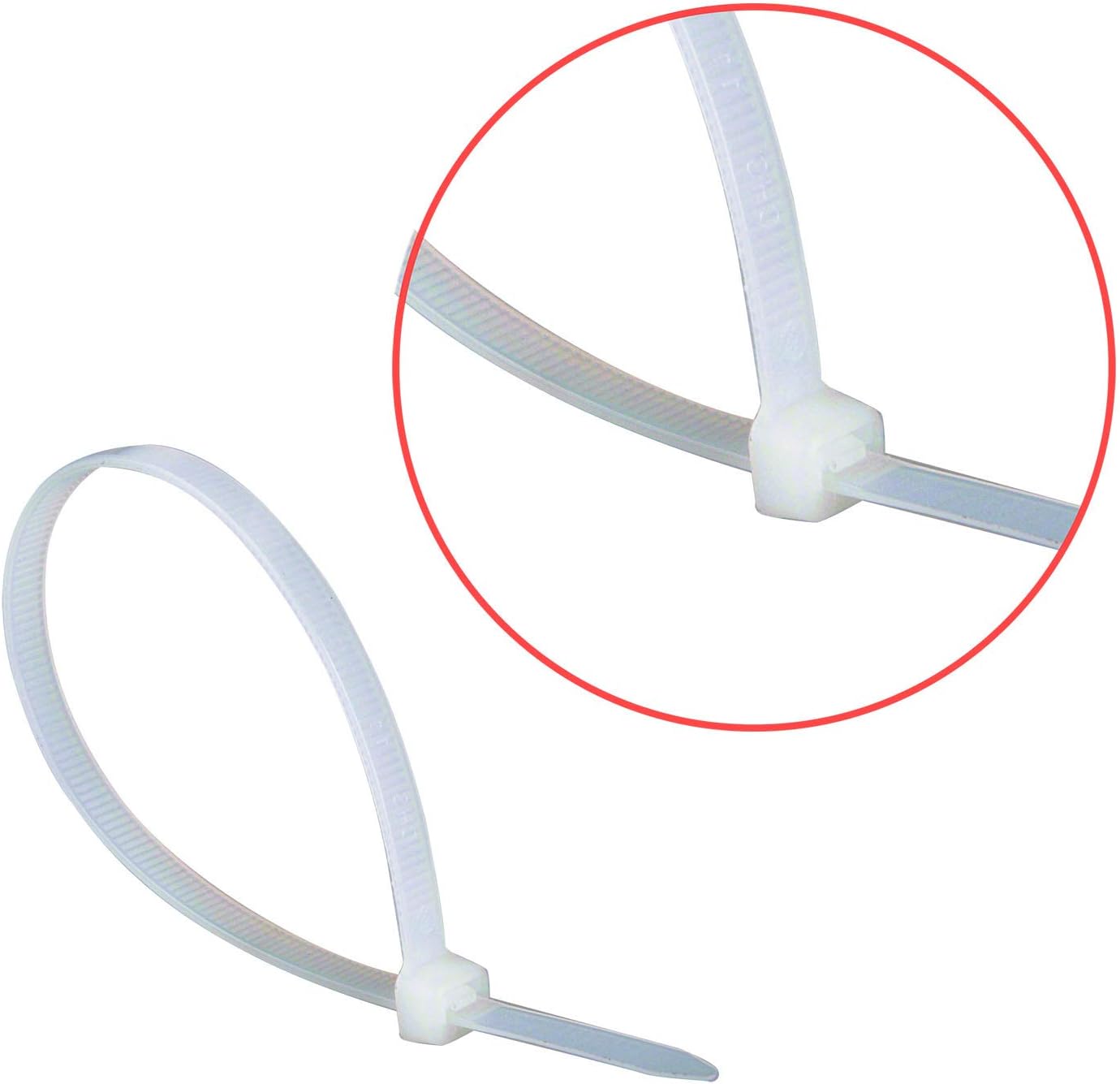 Superun Clear Zip Ties 4 Inch, 18 Lbs Tensile Strength Mini Wire Ties (Industrial Grade Cable Ties) Pack of 100 White-VerdiqueGarden