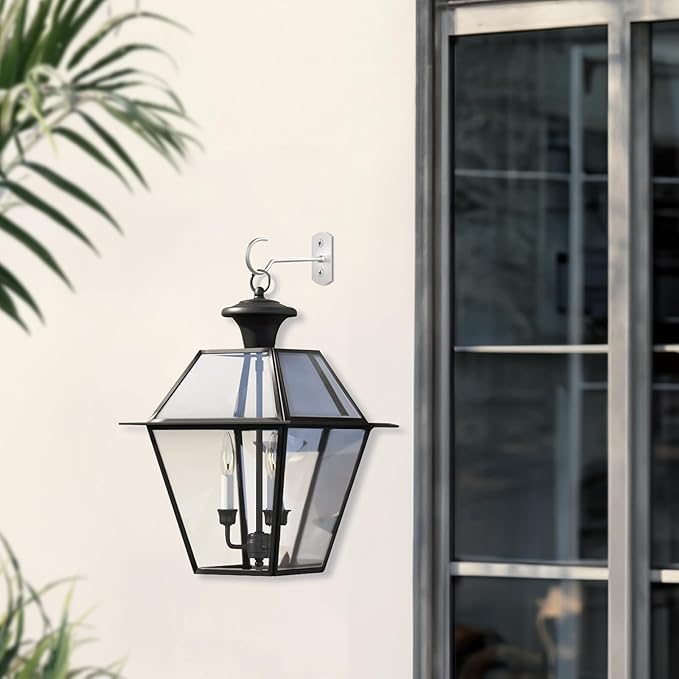 Hanging Plant Bracket 6inch 4Pack Metal Plant Hook Shepherds Hook Decorative Wall Plant Hanger for Hanging Lanterns Bird Feeder Flower Basket Home Decor Indoor & Outdoor White-VerdiqueGarden