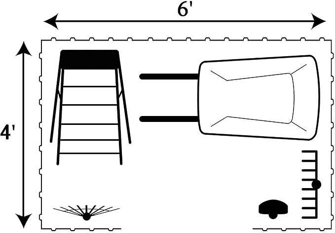 Cover It 6' x 4' Galvanized Steel Outdoor Storage Shed with Pent Roof and Lockable Sliding Doors, Weather-Resistant Steel Storage Shed for Backyards, Gray-VerdiqueGarden