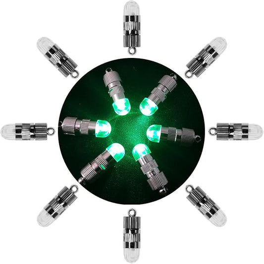 SumDirect Pack of 12 LED Mini Non-Blinking Lights for Paper Lanterns Balloons Floral Wedding Halloween Christmas Party Decoration Centerpieces (12, Green)-VerdiqueGarden