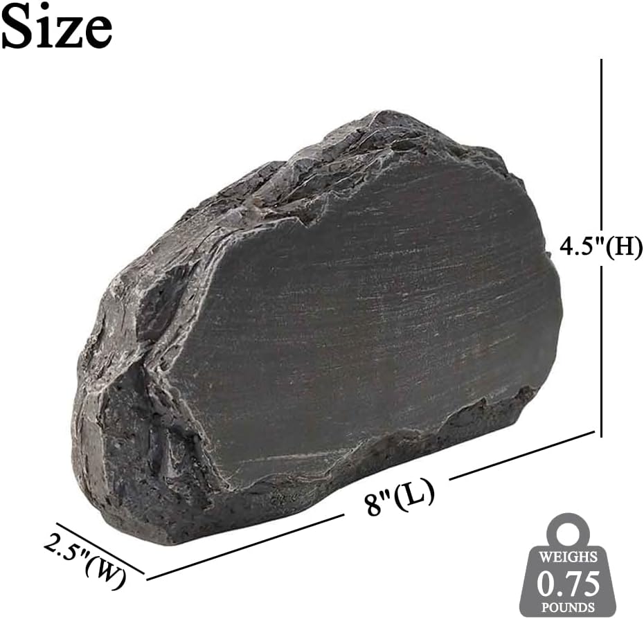 Personalized Garden Memorial Stones Engraved Rocks with Any Message, Decorative Grave Memorial Plaques Rocks for Loved Ones Outside Cemetery Decoration, Resin, 8" x 4.5" x 2.5"-VerdiqueGarden