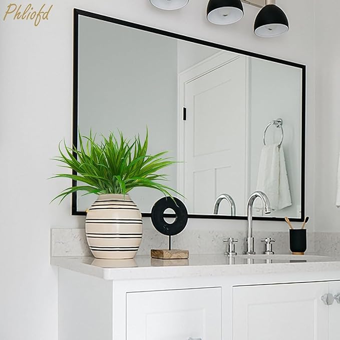 32 Pcs Artificial Grass Fake Plants 17.3in Outdoor Plants UV Resistant Faux Greenery Stems Fake Grass for Home Window Garden Office Patio Pathway Front Porch Halloween Décor Green-VerdiqueGarden