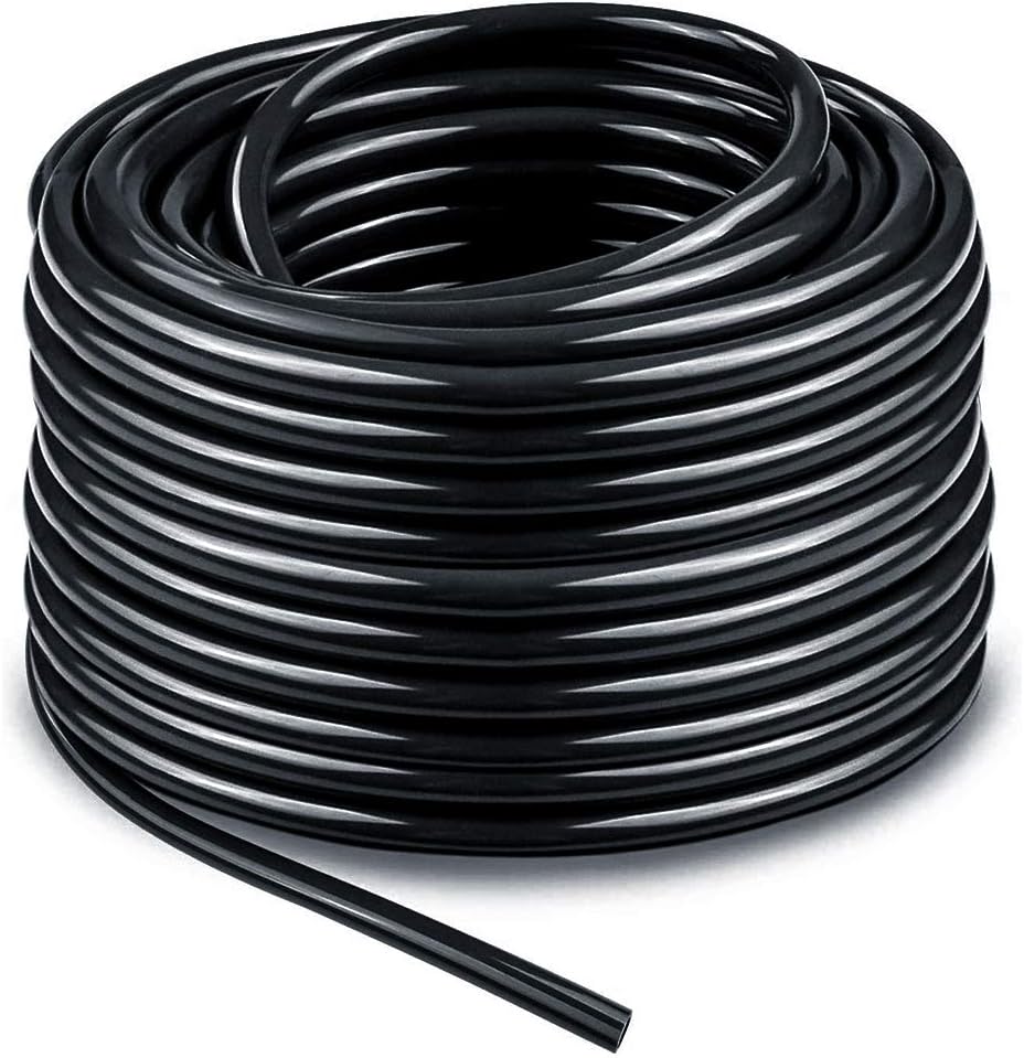 Bonviee 100ft 1/4 inch Blank Distribution Tubing Drip Irrigation Hose Garden Watering Tube Line for Small garden irrigation system-VerdiqueGarden