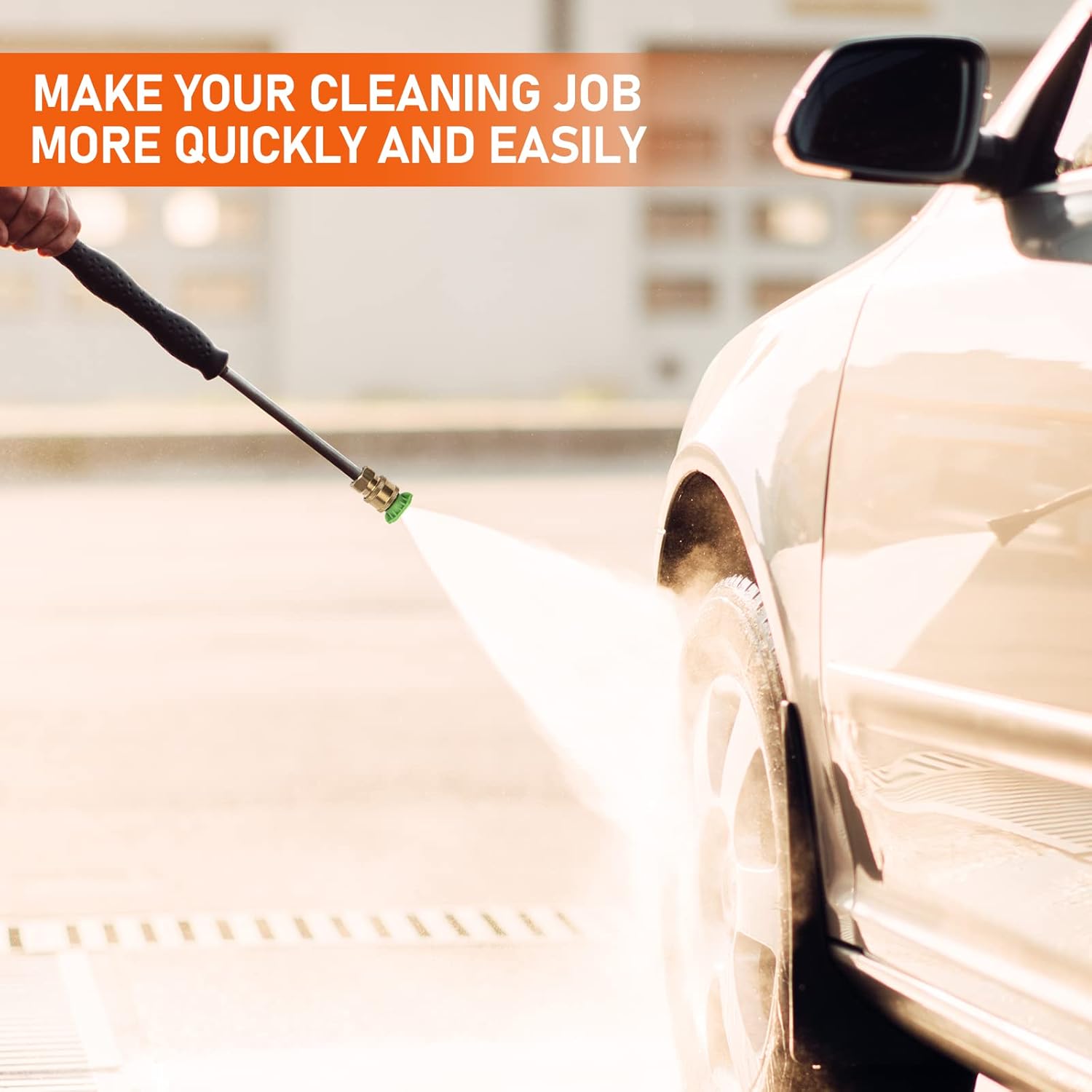 High Pressure Washer Spray Nozzles Tip Set, 5pcs Variety Degrees for Quick Connect, 1/4 Inch Quick Connection, 4000 PSI-VerdiqueGarden