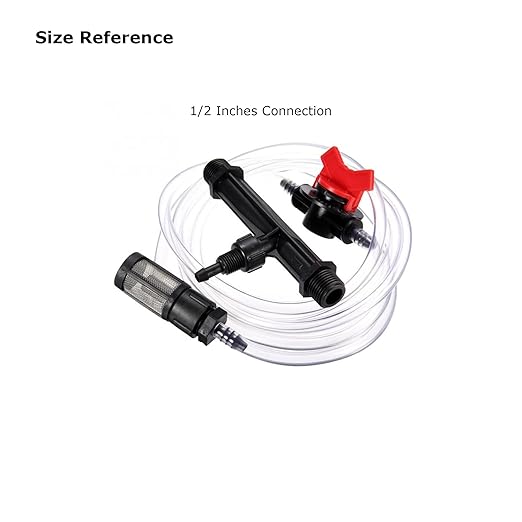 1/2 Inch Irrigation Venturi Fertilizer Kit Mixer Injectors Tube Switch Filter-VerdiqueGarden