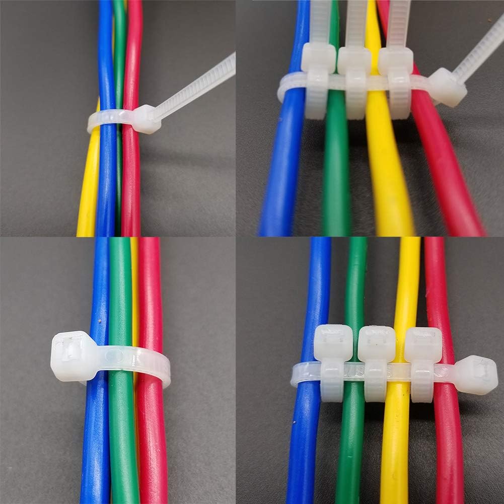 Superun Heavy Duty Zip Ties 12 Inch, 50 Lbs Tensile Strength Selflocking Wire Ties (Industrial Grade Cable Ties) Pack of 100 White-VerdiqueGarden