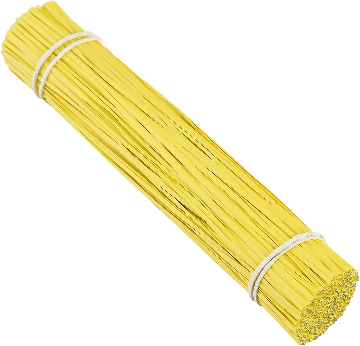 300 Pcs 6 inch Yellow Plastic Twist Ties, Cable Ties, for Bags, Gardening Tools-VerdiqueGarden