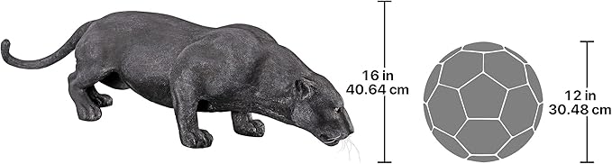 Design Toscano Grande Black Panther Statue-VerdiqueGarden