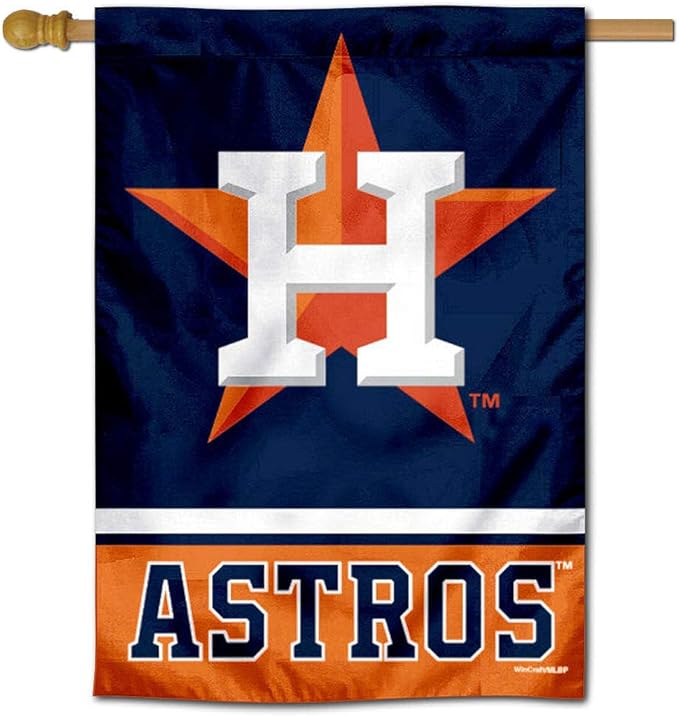 WinCraft Houston Astros Two Sided House Flag-VerdiqueGarden