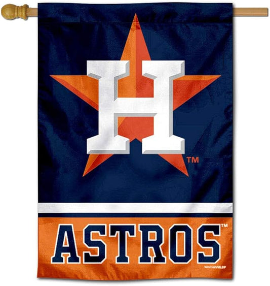 WinCraft Houston Astros Two Sided House Flag-VerdiqueGarden