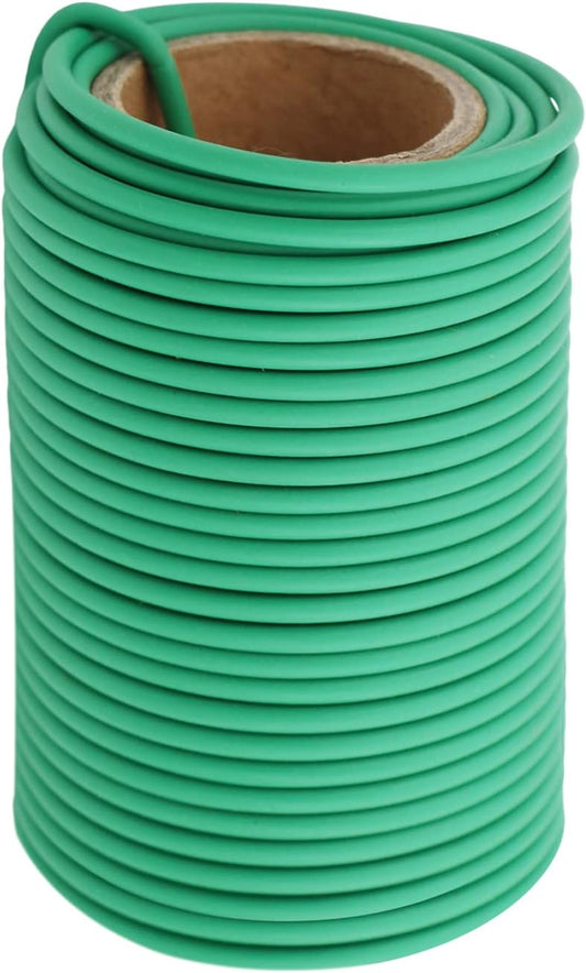 Garden Flexible Wire Tie, Soft Twist Plant Ties Support Plant Vines for Supporting and Fixing Garden Planting Branches Vines & Stems ，Organize Data Wire and Office Organization 65.6’ ( 3.5MM) (green)-VerdiqueGarden