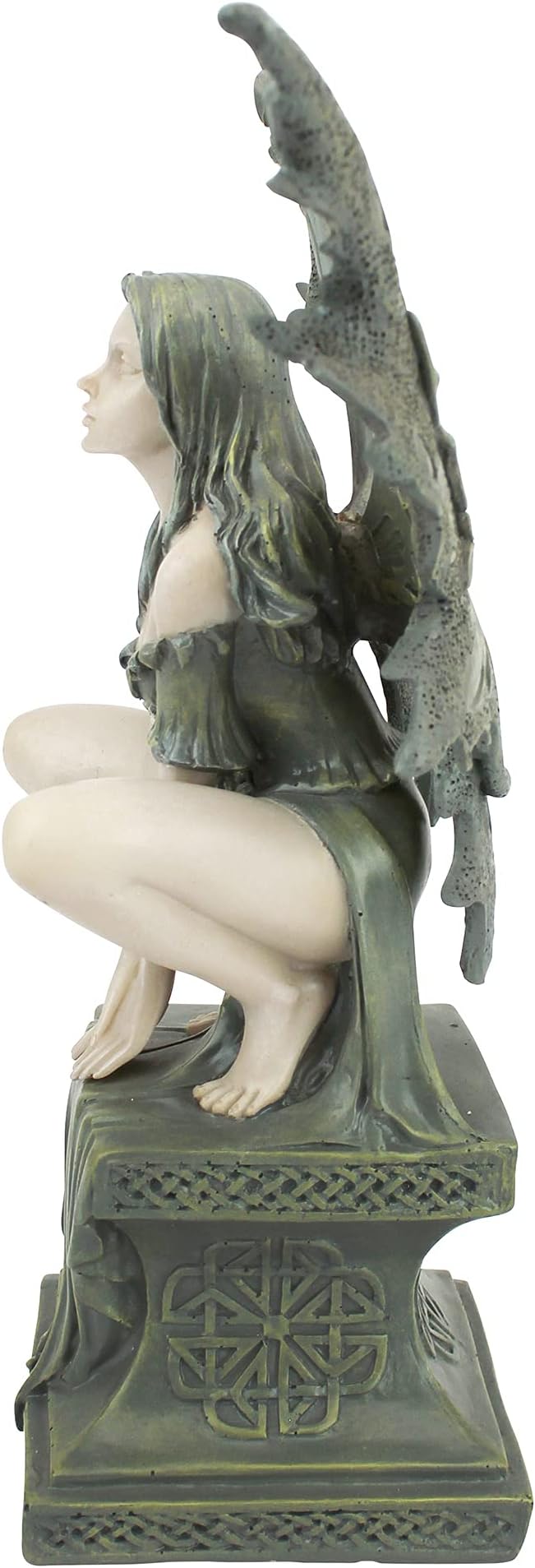 Design Toscano Small Celtic Fairy Perilous Perch Statue-VerdiqueGarden