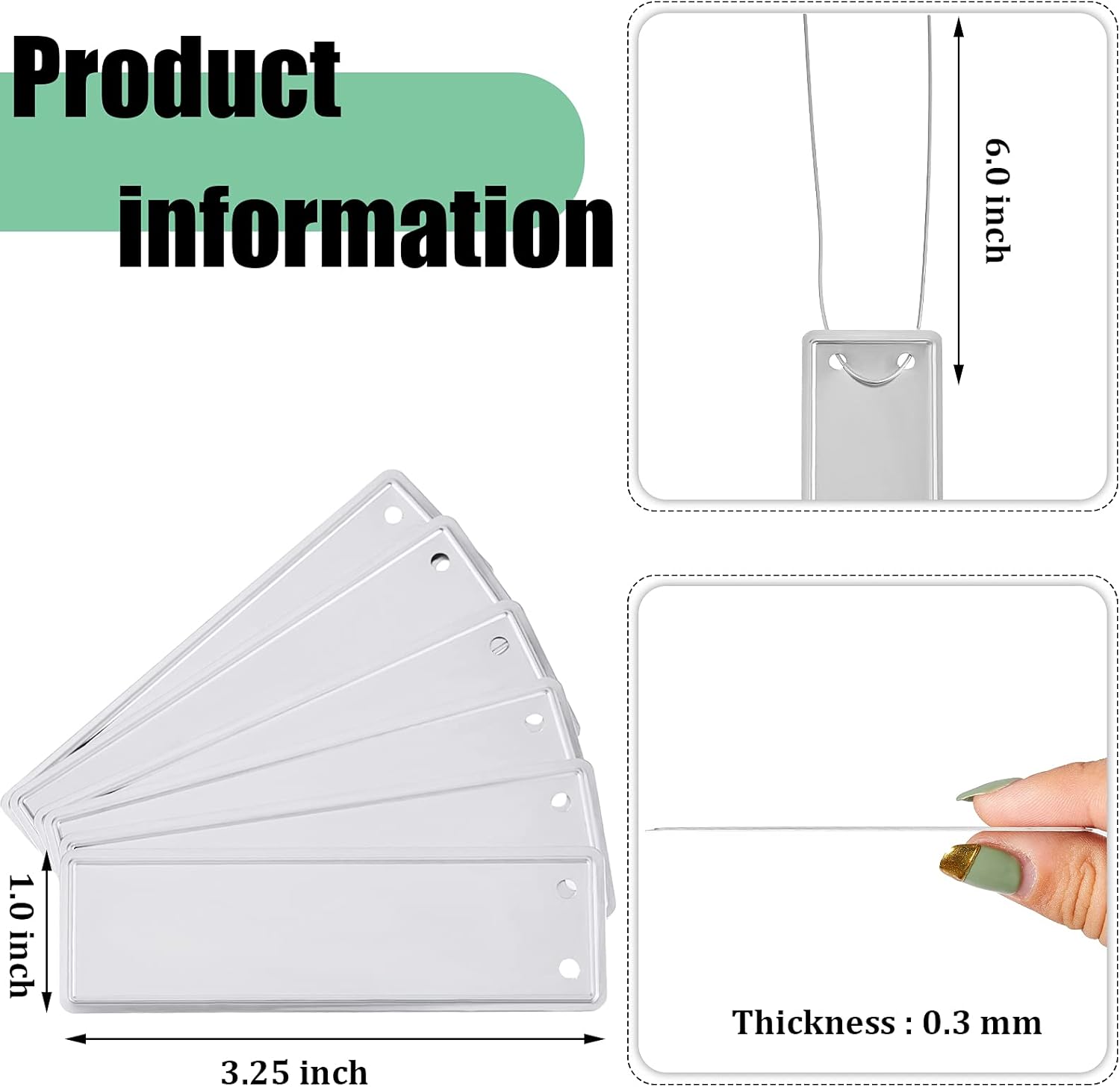 Ripeng 200 Pcs Aluminum Metal Plant Labels Writable Seedling Tree Tags with 6 Inch Wires Waterproof Double Sided Write for Plant Garden Marker Outdoor Identification and Greenhouse(200 Pieces)-VerdiqueGarden