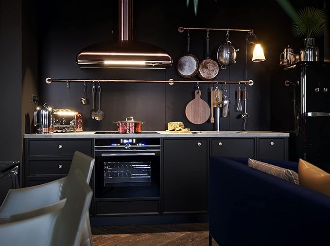 Dimoon 118''x23.6'' Black Peel and Stick Wallpaper Contact Paper Modern Self Adhesive Wall Paper Removable Renter Friendly Textured Solid Color Shelf Cabinet Vinyl Roll (118''x23.6'',Black)-VerdiqueGarden