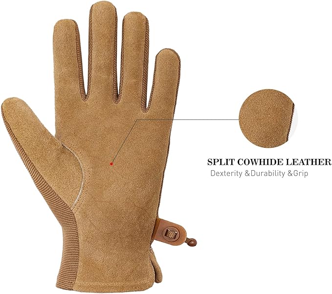 HANDLANDY Women Safety Work Gloves Utility Touch Screen Working Grip Glove for Yardwork Gardening Breathable Mechanic Gloves-VerdiqueGarden