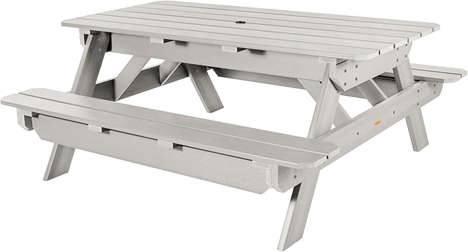 highwood Hometown Picnic Table, 6 Foot, Harbor Gray-VerdiqueGarden