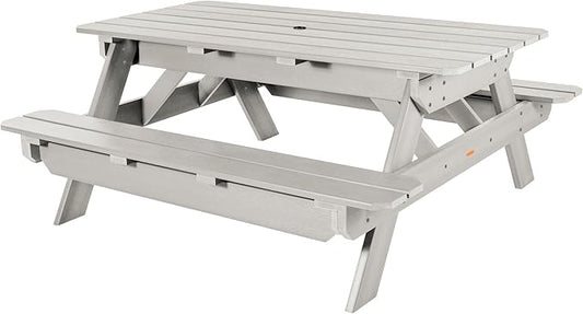 highwood Hometown Picnic Table, 6 Foot, Harbor Gray-VerdiqueGarden