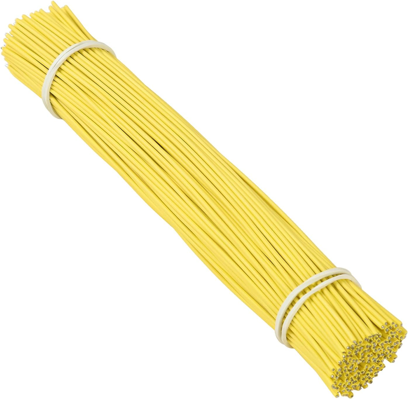200 Pcs 6 inch Garden Twist Tie, Round Plastic Twist Ties for Plants, Vines and Wrapping Cords or Christmas Tree Gardening Plants Growth and Care, Office Home Cable Organization (Yellow)-VerdiqueGarden