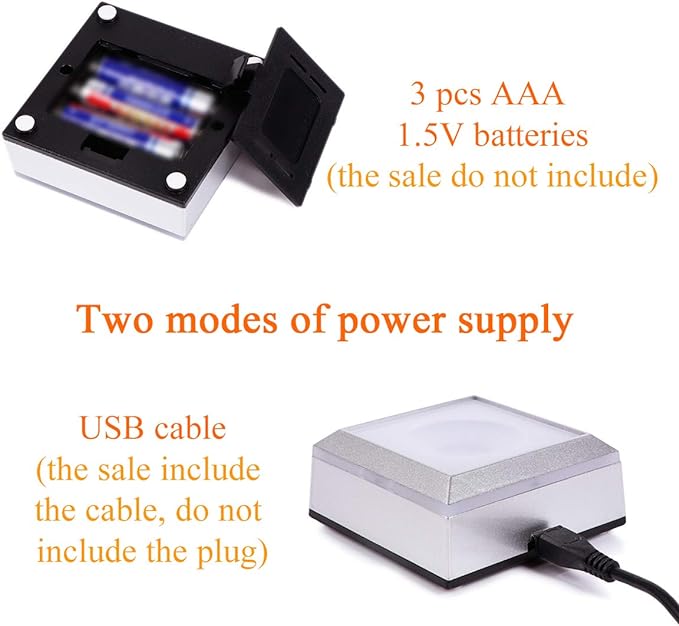 Qianwei Flower of Life Crystal Sphere with Led Colorful Lighting Touch Base, Sacred Geometry Crystal Ball Starlight Magic, Feng Shui Decor Laser Engraved Seek of Flower Inside A Sphere-VerdiqueGarden