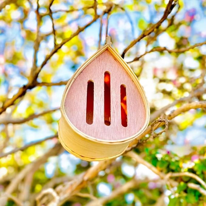 Pollinating Palace-Wooden Hanging Butterfly House, Natural Habitat to Attract Butterflies to Your Garden and Yard-VerdiqueGarden