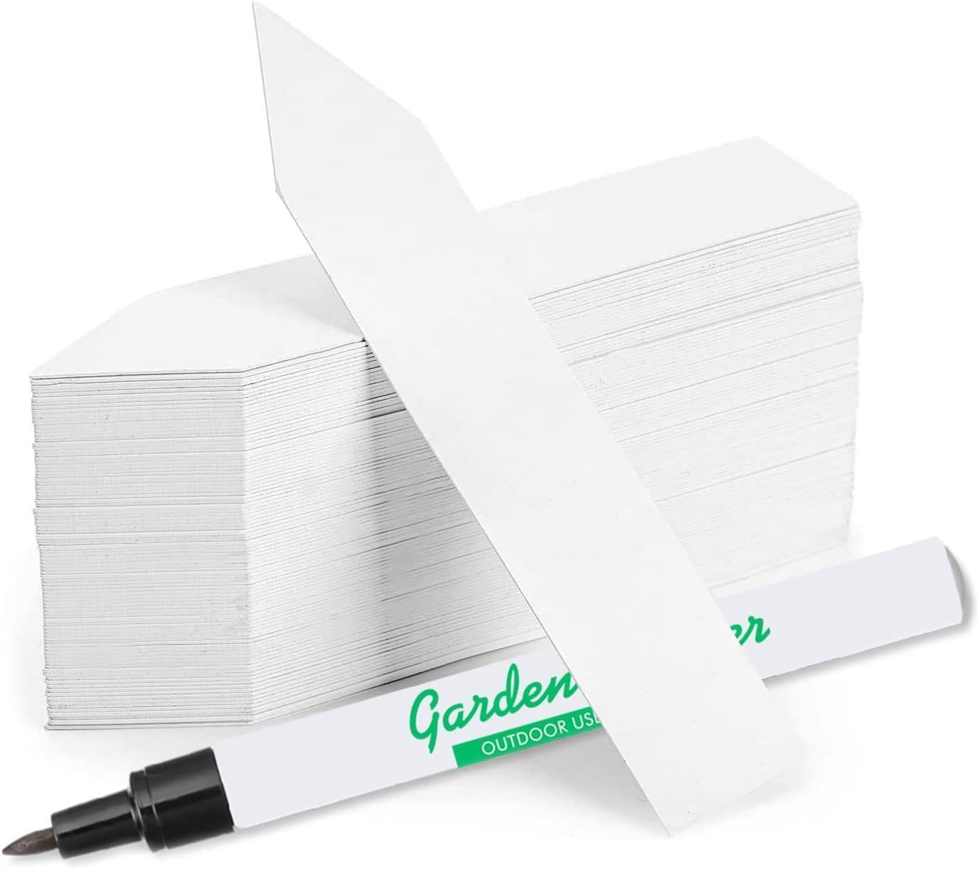 4 Inch Plastic Plant Labels for Seedlings, Flexible Waterproof Plant Tags, Vegetable Gardening Stake Tags for Potted Plants and Outdoor Garden, White, 10,000 Pcs-VerdiqueGarden