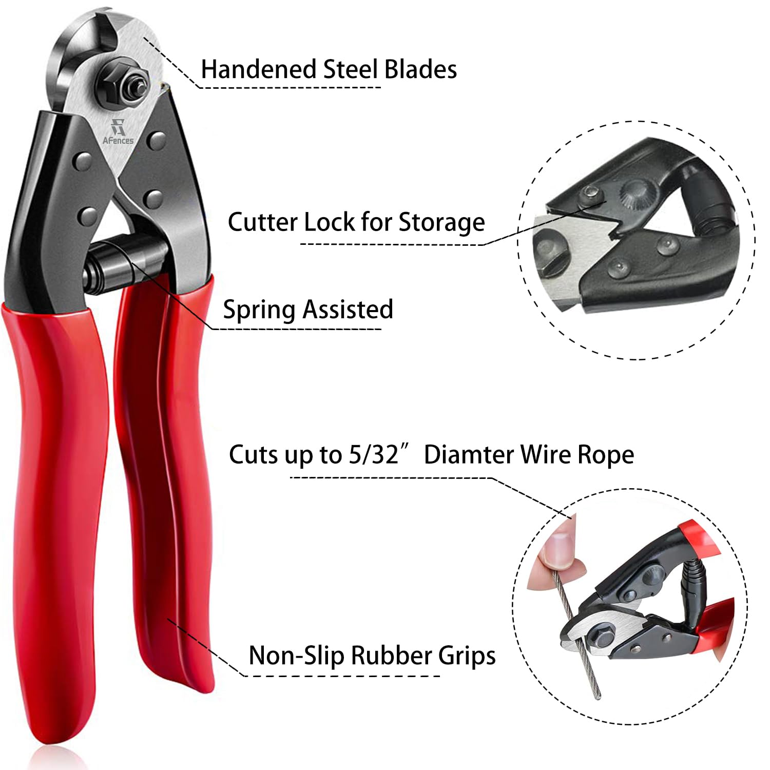 1/8 Inch Stainless Steel Cable 100FT - 7x7 Strand Aircraft Wire Rope with Loop Sleeve & Thimble - Heavy Duty for Deck Railing, String Light Hanging, Garden, Marine, DIY Projects-VerdiqueGarden