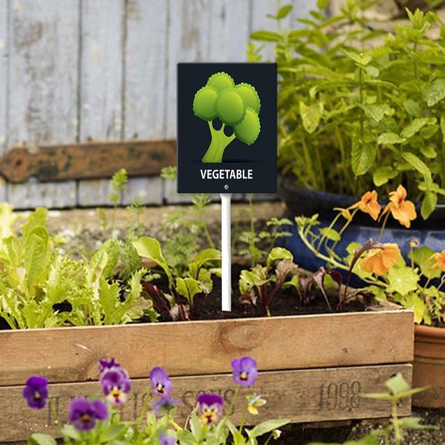 Eveokoki Aluminum Seed & Plant Labels - Plant Markes for Seedlings-Plant Tags for Pots - Garden Signs for Vegetable - Durable Markers for Plants Outdoor Waterproof - Garden Decor for Farmhouse-VerdiqueGarden