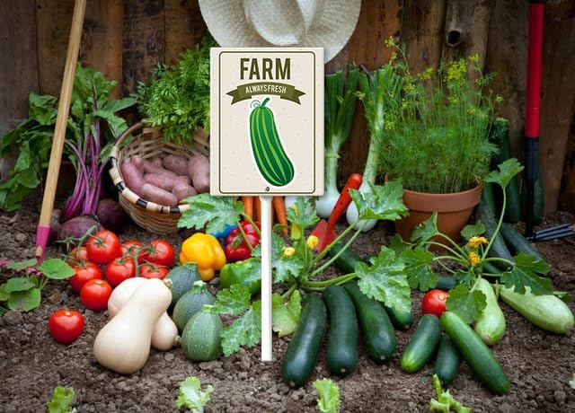 Eveokoki Aluminum Seed & Plant Labels - Plant Markes for Seedlings-Plant Tags for Pots - Garden Signs for Vegetable - Durable Markers for Plants Outdoor Waterproof - Garden Decor for Farmhouse-VerdiqueGarden