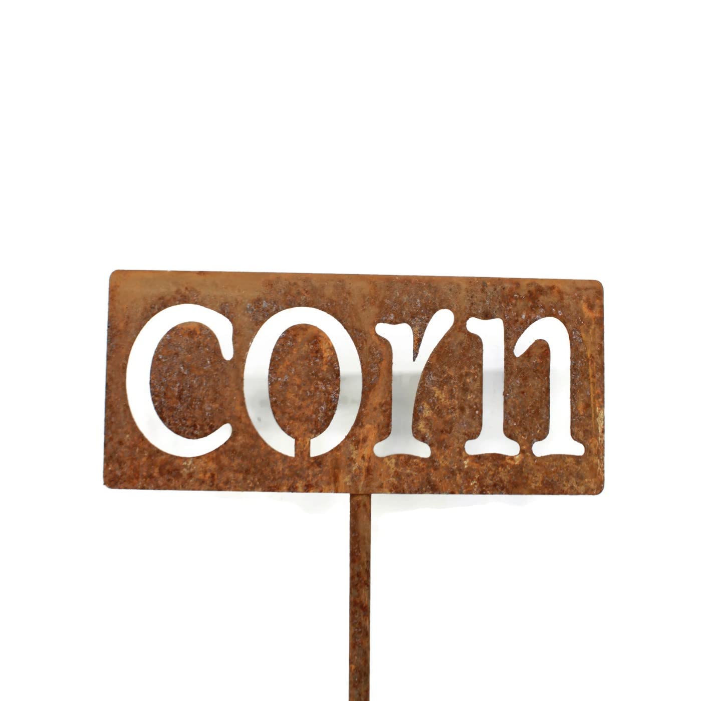 Classic Metal Garden Markers 19 Inches Tall (corn, Naturally Rusted)-VerdiqueGarden