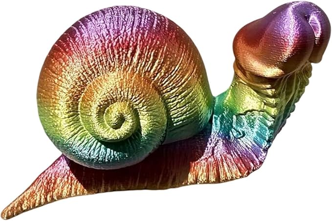 Evil Turtle Penis Outdoor Garden Statues, Funny of Tortoise Sculptures Yard Decorations Lawn Ornaments Decor Inappropriate Weird Gifts for Women Housewarming Mother's Day (Snail)-VerdiqueGarden