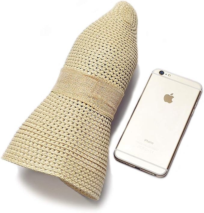 Cyiecw Women Floppy Sun Hats Fashionable Summer Wide Brim Cap BeachStraw Hat UV UPF50 Travel Packable Cotton-VerdiqueGarden