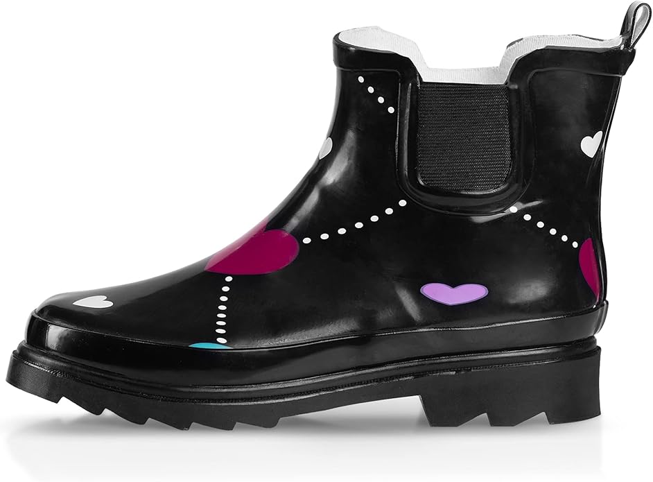 NORTY - Womens Ankle Rain Boots - Ladies Waterproof Winter Spring Garden Boot runs ½ size large-VerdiqueGarden