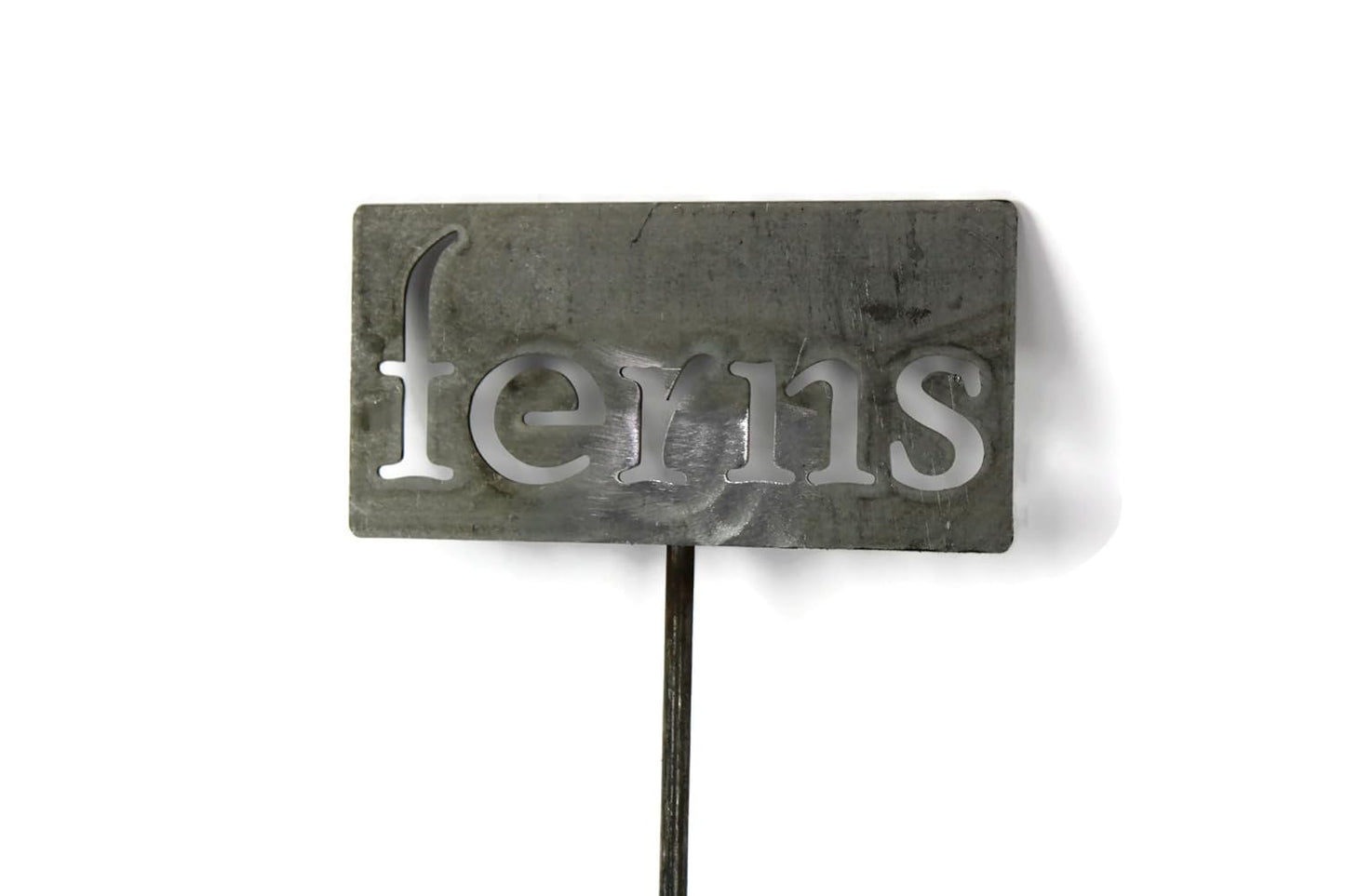 Classic Metal Garden Markers 19 Inches Tall (ferns, Raw, Unfinished Steel (will rust with time))-VerdiqueGarden