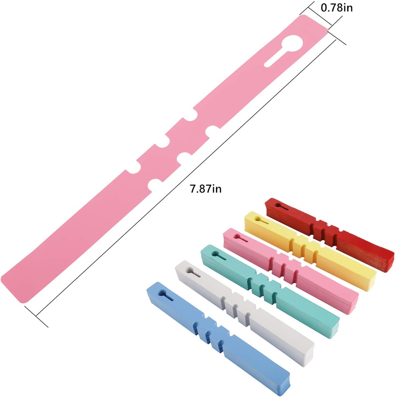 YaeCCC 600 Pcs Plant Labels, PVC Plant Tags for Garden Adjustable Waterproof Plant Tags 6 Colors-VerdiqueGarden