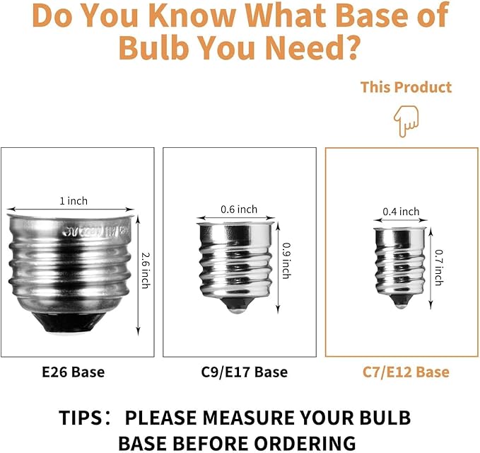 Brightown G40 Replacement Light Bulbs, 5W Clear Globe Bulb fits E12 C7 Candelabra Screw Base Sockets, 1.5 Inch Dimmable Light Bulbs for Indoor Outdoor Patio Decor, Pack of 50-VerdiqueGarden