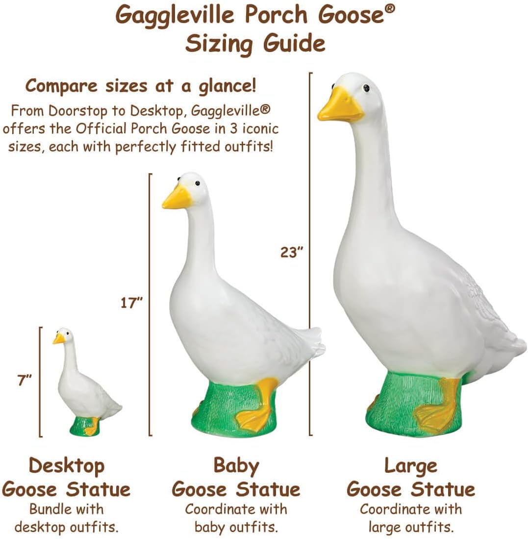 Fox Valley Traders Gaggleville Desktop Goose 7" H Statue-VerdiqueGarden