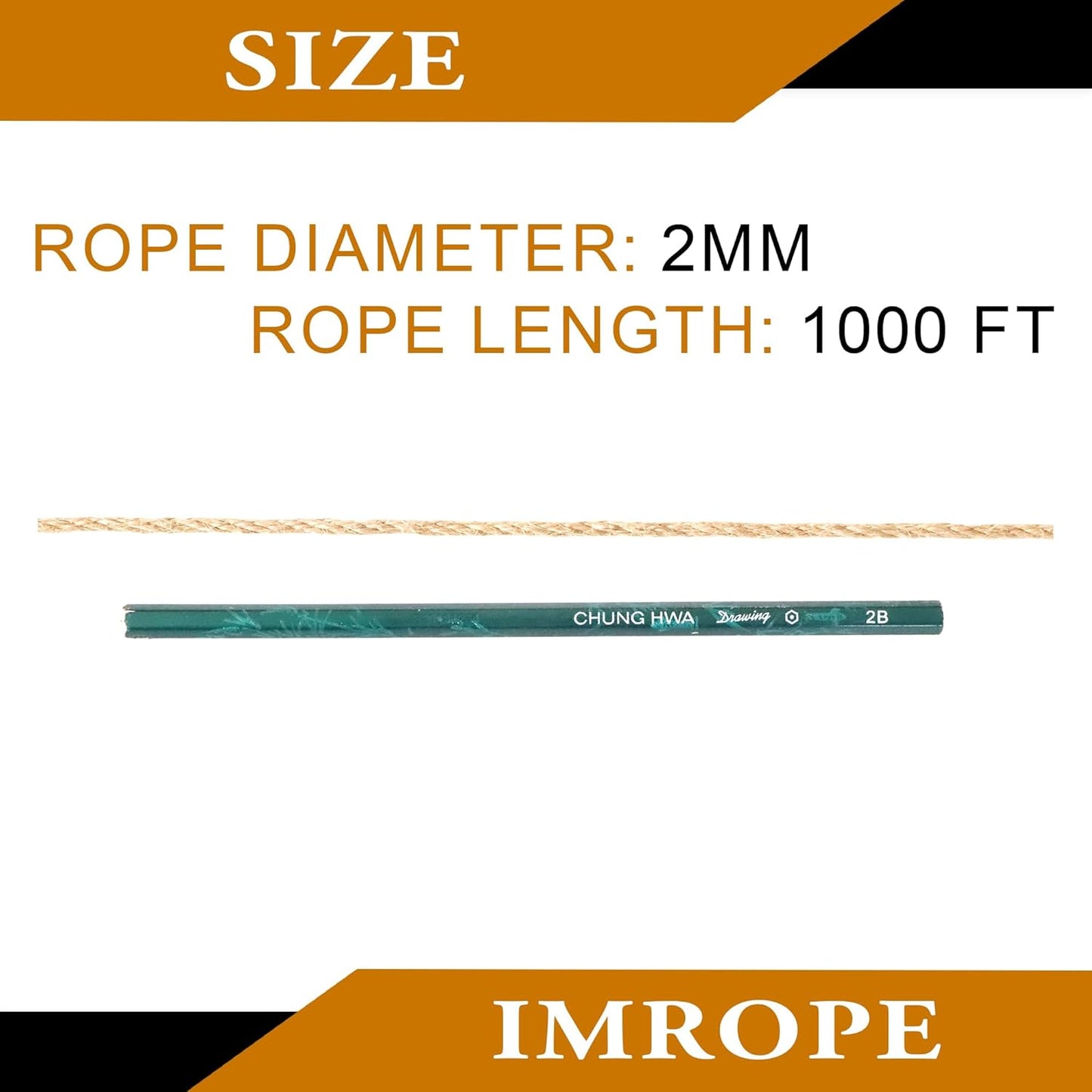 2mm x 1000 Feet Natural Jute Rope, Twine for Gardening Tomato Climbing Plant Tie Floristry Crafts Gift Wrapping Packing Decor-VerdiqueGarden