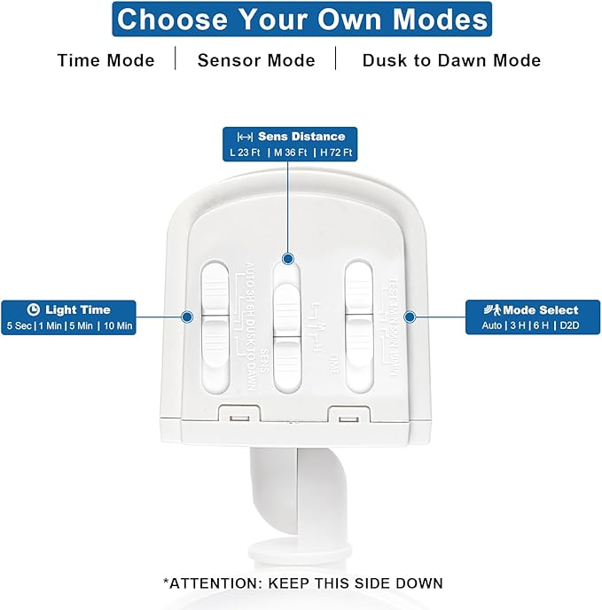 AmeriTop Motion Sensor Lights Outdoor, 2-in-1 Ultra Bright 3500LM 35W LED Security Flood Lights with Motion Sensor Mode & Dusk to Dawn Sensor Mode/ETL Certified, IP65 Waterproof-VerdiqueGarden