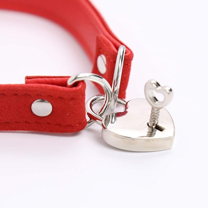 Succuba Padlock Collar Necklace Lolita Collar Cat Kitty Velvet Necklace