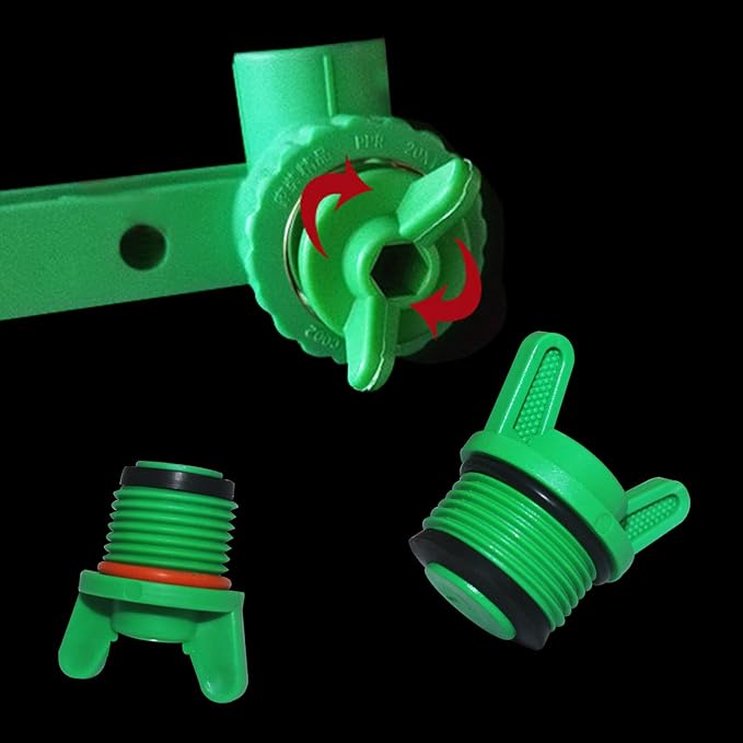 10 Pieces PT Male Thread PPR Pipe Plug Garden Irrigation Tubing Stopper Drain Plugs Caps for Garden Lawn Irrigation Watering Equipment (3/4 inch)-VerdiqueGarden