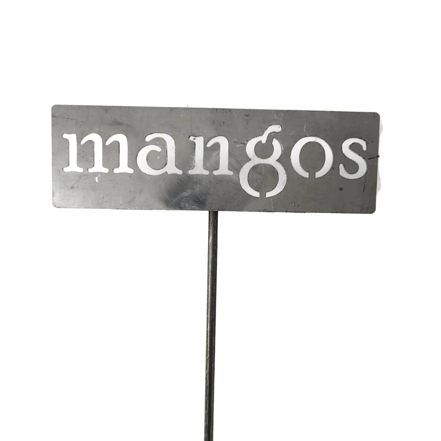 Classic Metal Garden Markers 19 Inches Tall (mangos, Raw, Unfinished Steel (will rust with time))-VerdiqueGarden