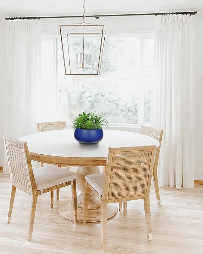 Fake Plants Artificial Succulents in Pots Faux Succulent Arrangement Potted Plant in Blue Ceramic Planter Bowl for Home Decor Office Desk Bathroom Shelf Living Room Indoor Decorations-VerdiqueGarden