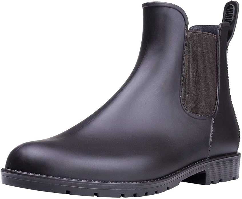 Asgard Women's Ankle Rain Boots Waterproof Chelsea Boots-VerdiqueGarden