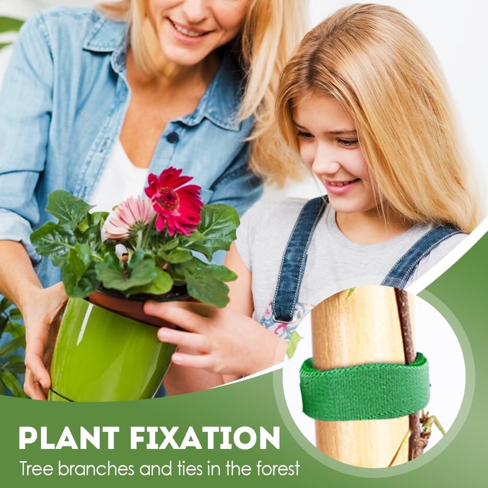 Reusable Plant Ties Tape for Climbing Plants, Garden Ties Tomato Plant Supports, Adjustable Garden Twine & Twist Ties Plant Ties for Outdoor Indoor Plants Stakes Gardening Supplies (Black, 5 Rolls)-VerdiqueGarden